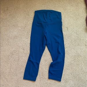 Lululemon align blue cropped leggings